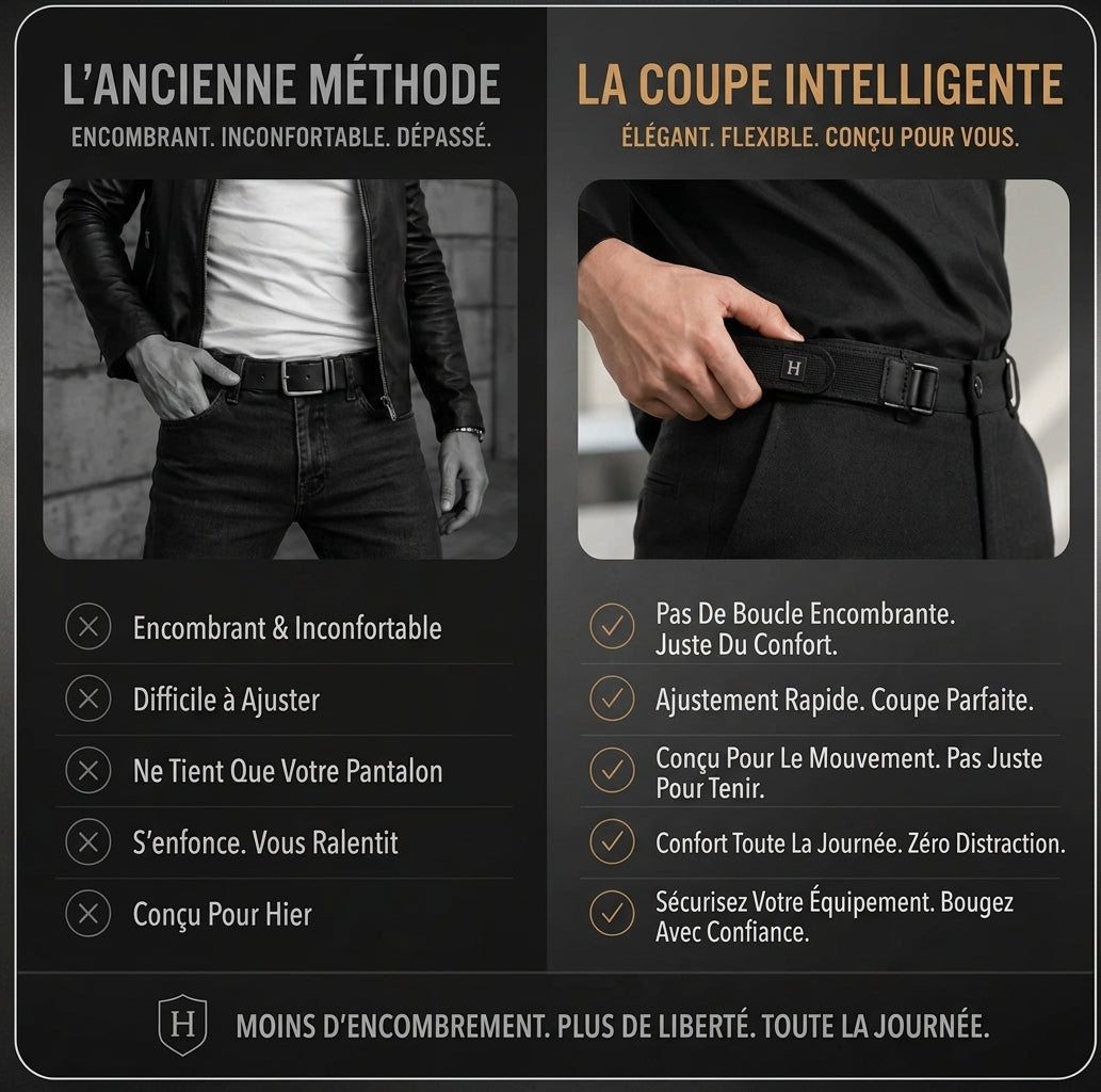 H-FLEX™ — La Ceinture Sans Boucle