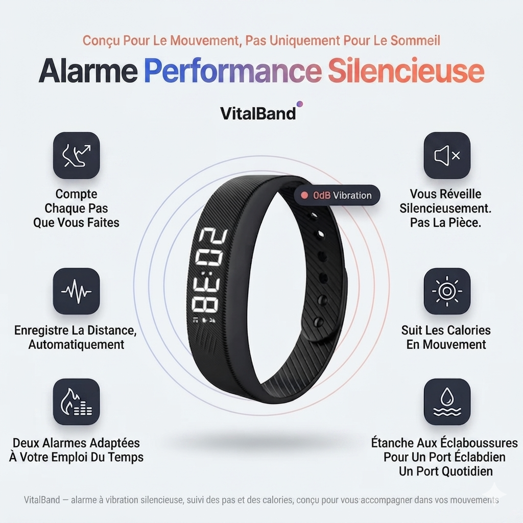 Montre Bracelet Alarme vibrant