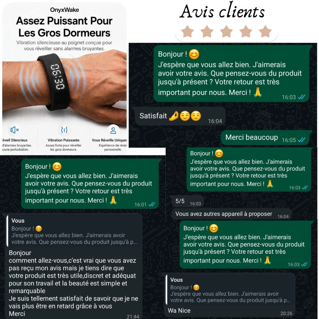 Montre Bracelet Alarme vibrant